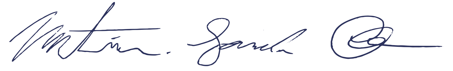 Firma de Martín García